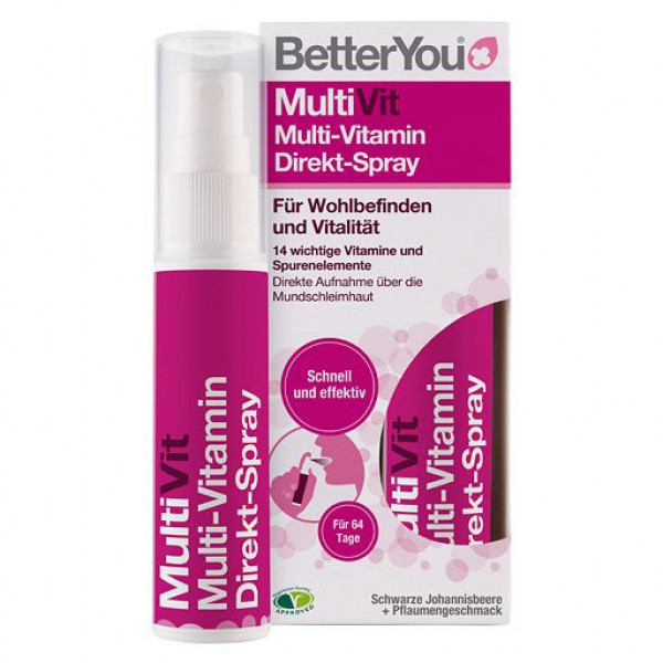 Спрей с мультивитамином BETTERYOU MultiVit Direkt-Spray 25 мл Hansa Naturheilmittel Спрей с мультивитамином BETTERYOU MultiVit Direkt-Spray 25 мл Hansa Naturheilmittel